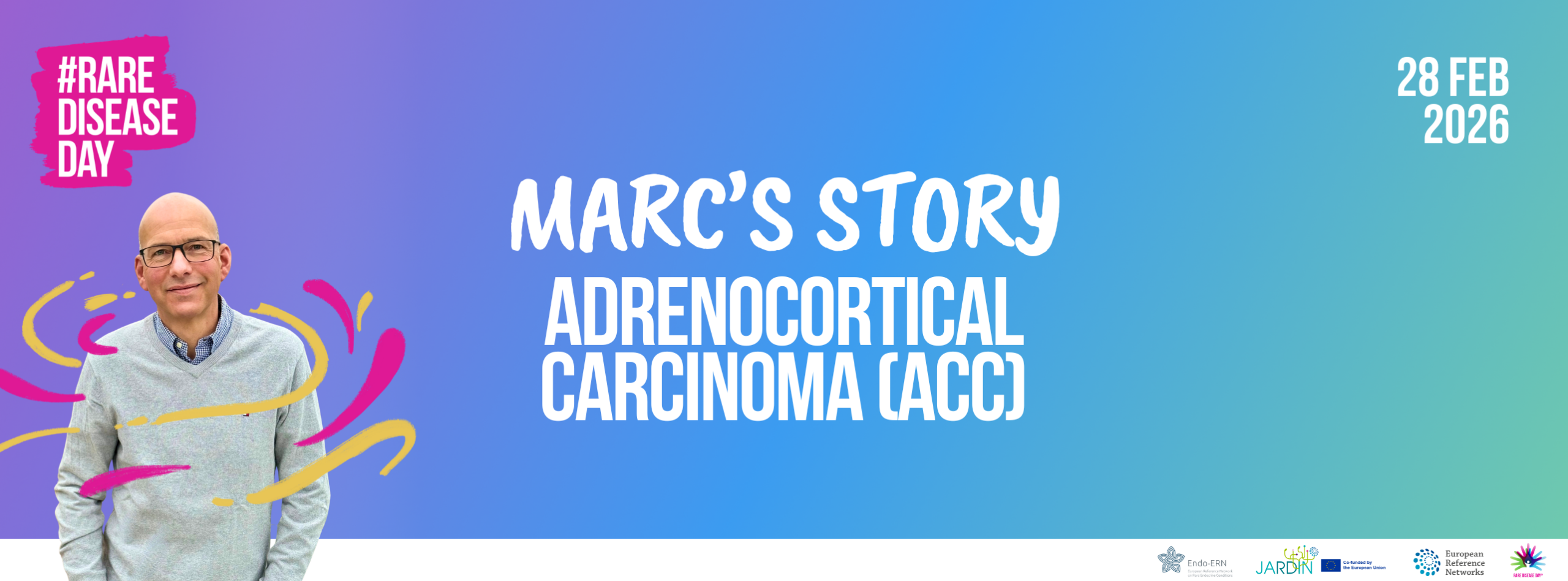 Marc's patient story banner